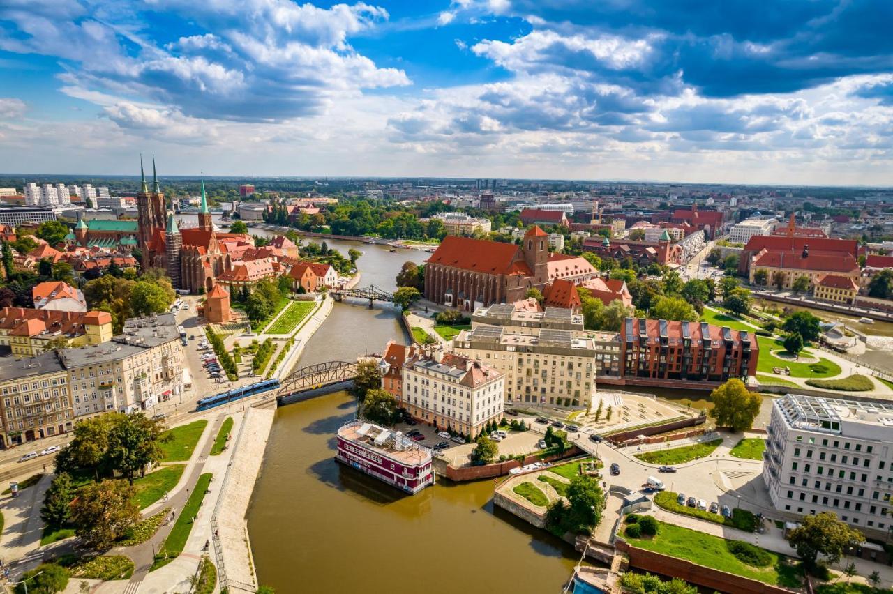 Great Polonia River Boat Apartments Wroclaw Breslávia Exterior foto