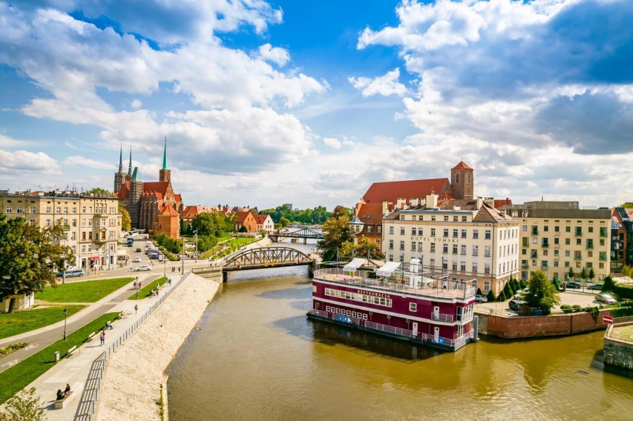 Great Polonia River Boat Apartments Wroclaw Breslávia Exterior foto