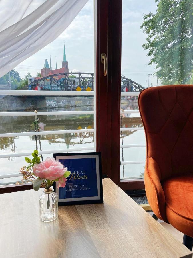 Great Polonia River Boat Apartments Wroclaw Breslávia Exterior foto