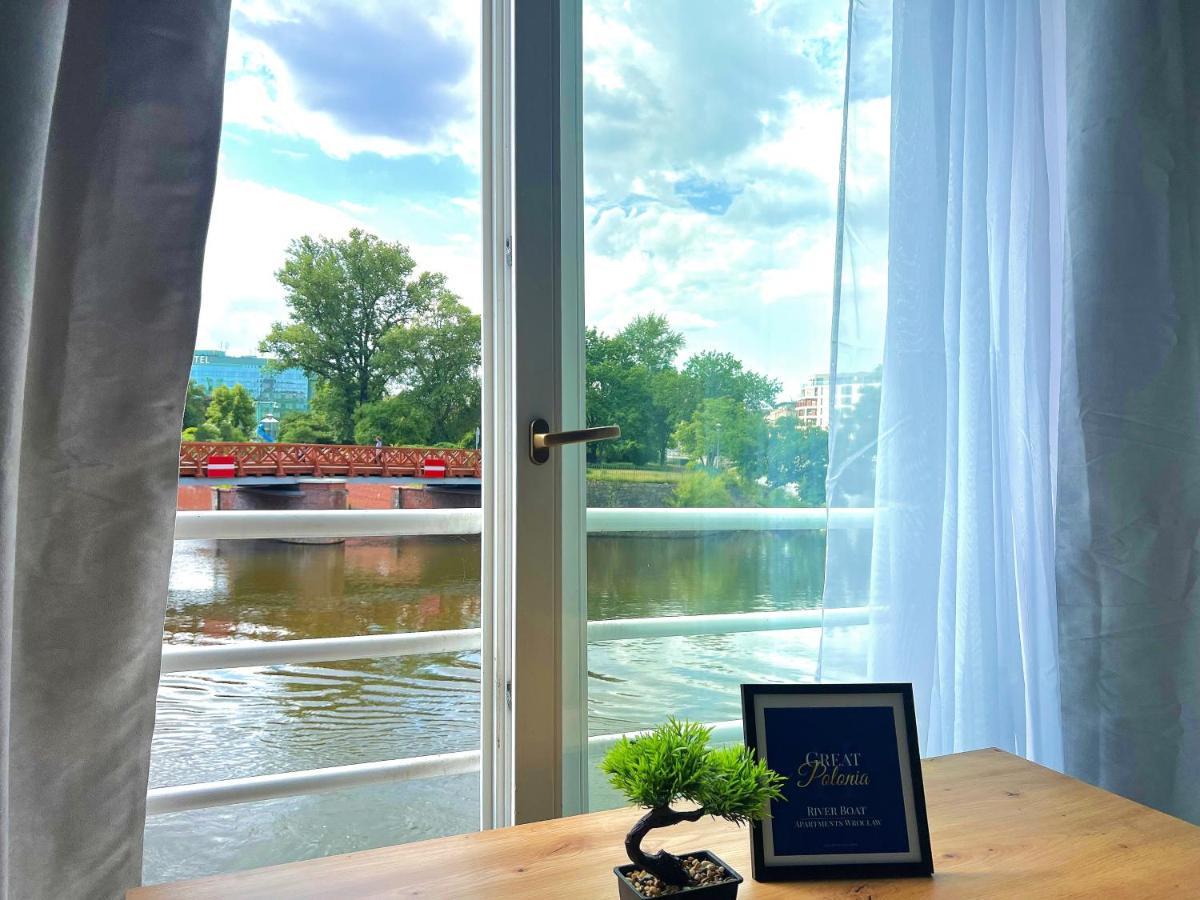 Great Polonia River Boat Apartments Wroclaw Breslávia Exterior foto