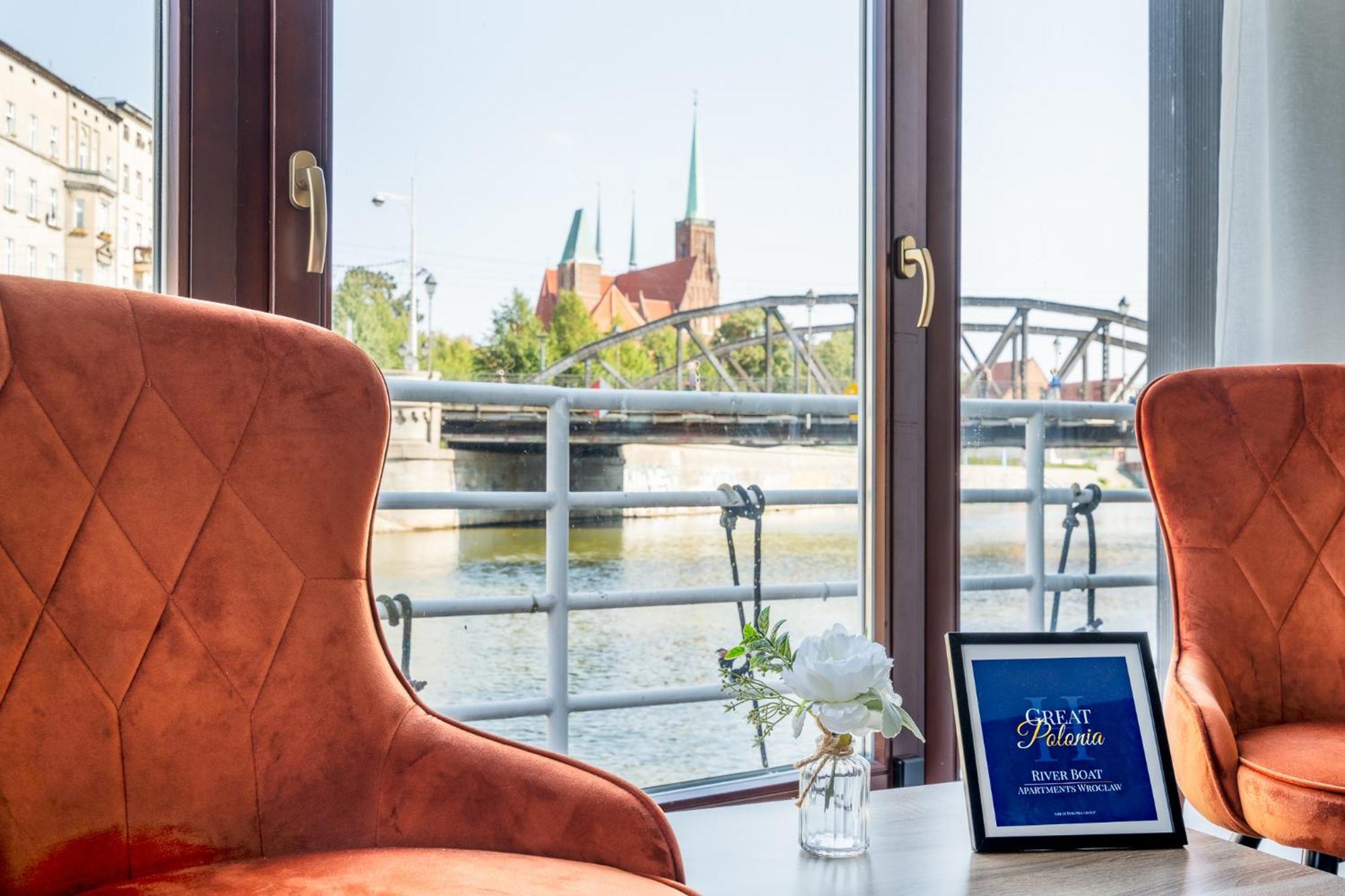 Great Polonia River Boat Apartments Wroclaw Breslávia Exterior foto